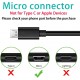 Micro USB-A to Micro-B Cable for ESP32 Wroom, ESP8266 NodeMCU, Wemos Boards