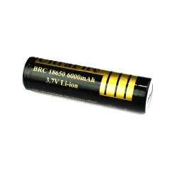 3.7Volt UltraFire 6000mAh 18650 Li-ion Rechargeable Battery (Cusp Top) - 1Piece 3.7Volt UltraFire 6000mAh 18650 Li-ion Rechargeable Battery (Cusp Top) - 1Piece