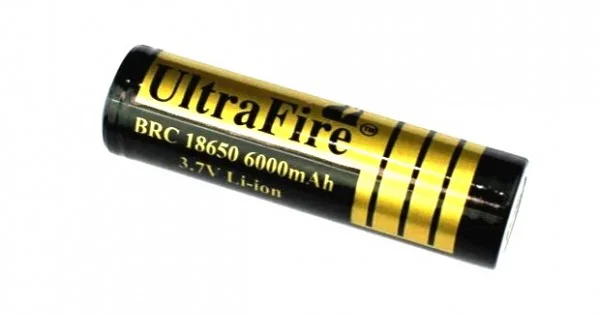 3.7Volt 6000mAh 18650 Li-ion Rechargable Battery - 1 Piece