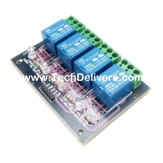 Four Channel 4 Ch 12v Relay Board Module For Raspberry Pi Arduino AVR 8051