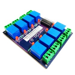 8 Channel 12V Relay Module with on board ULN2803 8 Channel 12V Relay Module with on board ULN2803