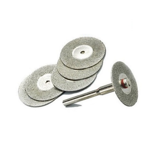 Diamond Saw Blade 25MM Cutting Wheel 5 Discs + 1 Mandrel 