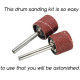 KIT - Rust Remover Tool Drum Sanding Kit for Mini Drill Machine Rotary Tools