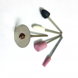 KIT - 4 Grinding Tools with 20mm Mini Circular SAW Cutting Tool for Mini Drill Machine Rotary Tools