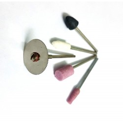 KIT - 4 Grinding Tools with 20mm Mini Circular SAW Cutting Tool for Mini Drill Machine Rotary Tools