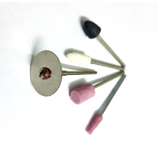 KIT - 4 Grinding Tools with 20mm Mini Circular SAW Cutting Tool for Mini Drill Machine Rotary Tools