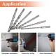 Hammer Drill Bit Set 3 Pcs SDS Plus 6, 8, 10 mm Hammer Drill Bit Set 3 Pcs SDS Plus 6, 8, 10 mm