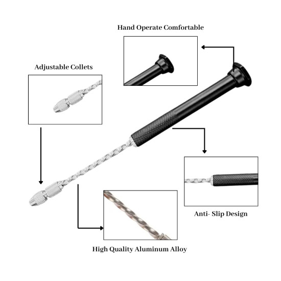 PCB Hand Drill (Spiral Push Drill)