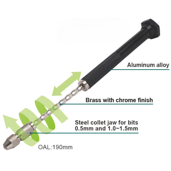 PCB Hand Drill (Spiral Push Drill)