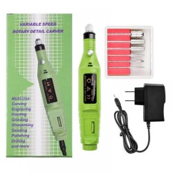 Variable Speed Rotary Detail Carver with 6Pcs Nail Bits Variable Speed Rotary Detail Carver with 6Pcs Nail Bits