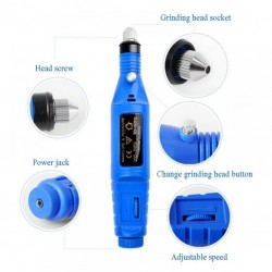 Variable Speed Rotary Detail Carver with 6Pcs Nail Bits Variable Speed Rotary Detail Carver with 6Pcs Nail Bits