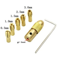 Drill Chuck Set 0.5-3mm for 775 DC Motor (5.05mm Shaft Dia) Drill Chuck Set 0.5-3mm for 775 DC Motor (5.05mm Shaft Dia)