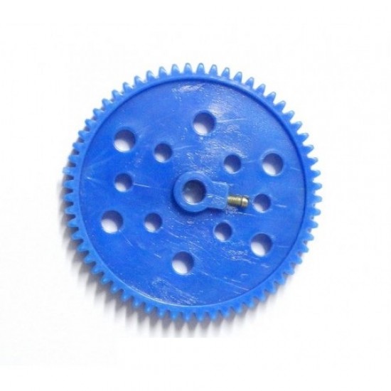 Plastic Spur/Pinion Gear Big - Blue - 6mm Circular Shaft 105A