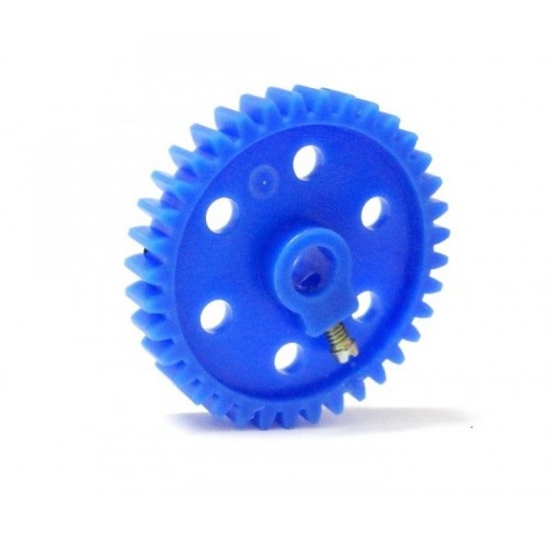 Plastic Spur/Pinion Gear - Blue - 6mm Circular Shaft 105D