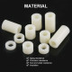 Cylindrical Plastic Spacer Height 6mm Non‑Threaded Female‑to‑Female 