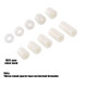 Cylindrical Plastic Spacer Height 6mm Non‑Threaded Female‑to‑Female 