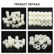 Cylindrical Plastic Spacer Height 6mm Non‑Threaded Female‑to‑Female 
