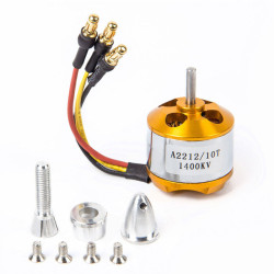 A2212 1400 KV BLDC Brushless DC Motor for Drone (Soldered Connector) A2212 1400 KV BLDC Brushless DC Motor for Drone (Soldered Connector)