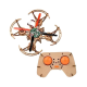Wooden Assembly DIY Toy Drone Aircraft with Remote Wooden Assembly DIY Toy Drone Aircraft with Remote