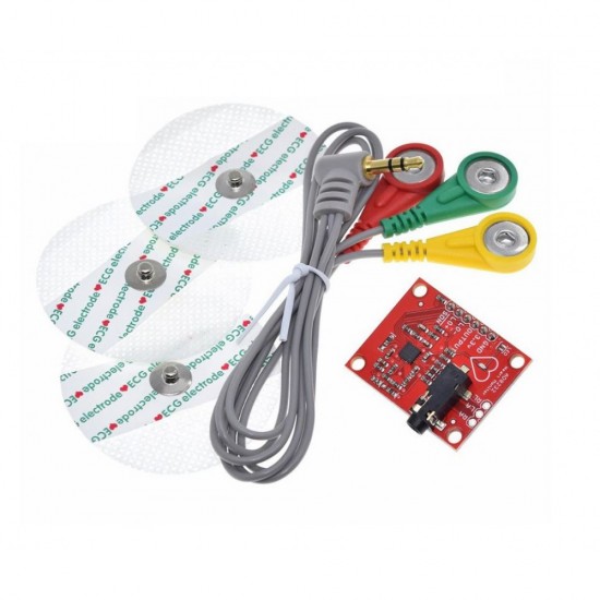 AD8232 ECG sensor module with Heart Rate Monitor Kit