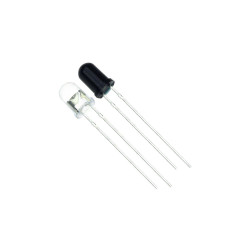 5 mm IR Transmitter and Receiver LED Tx Rx Pair Photodiode 5 mm IR Transmitter and Receiver LED Tx Rx Pair Photodiode