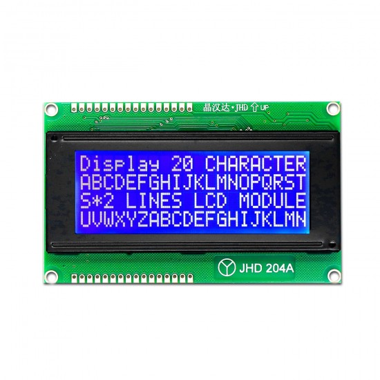 LCD 20X4 Alphanumeric Display - Blue Backlight