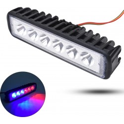 LED 6 Red Blue Hazard Warning Caution Police Light