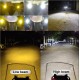 BAOBAO BB1284 LED Spotlight Lens Dual Color Fog Light For Motorcycle