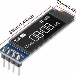 OLED Display 0.91 Inch WHITE 4-Pin Module I2C/IIC