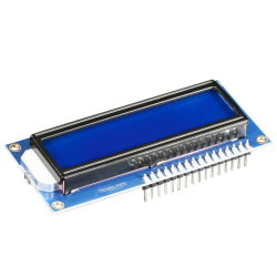 LCD 16X2 Alphanumeric Display preSOLDERED Male Header - BLUE Backlight LCD 16X2 Alphanumeric Display preSOLDERED Male Header - BLUE Backlight