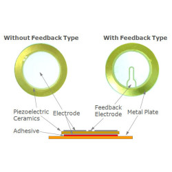 Piezoelectric Sensor Transducer 27mm with 3 Contacts Piezoelectric Sensor Transducer 27mm with 3 Contacts