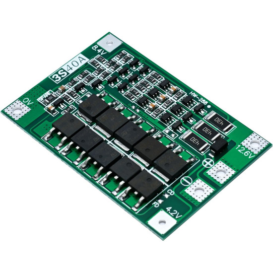 Battery Charging Module 3S BMS 40A Protection Board 12.6V