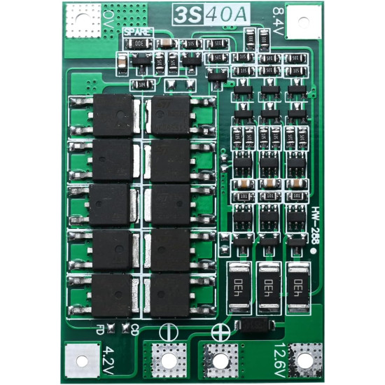 Battery Charging Module 3S BMS 40A Protection Board 12.6V
