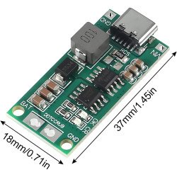 Battery Charger Module 3S 12.6V 2A Type-C Multi-Cell Step-Up Boost Battery Charger Module 3S 12.6V 2A Type-C Multi-Cell Step-Up Boost