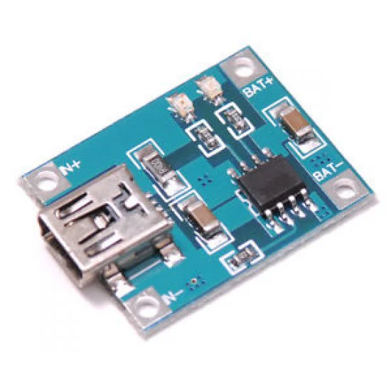 Small Charging Module Mini USB Lithium Battery Charging Board Li Ion Li Po Charger Module 5V ...