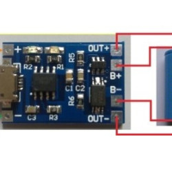 Battery Charging Module TP4056 Micro-USB with Protection Battery Charging Module TP4056 Micro-USB with Protection