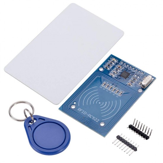 RFID Card Reader/Detector Module Kit (13.56Mhz, RC522, S50, Mifare One)