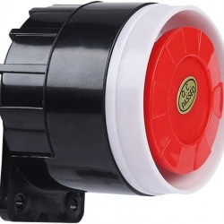 Siren DC 12V Mini Red Wired Horn – 120dB Home Security Alarm Siren DC 12V Mini Red Wired Horn – 120dB Home Security Alarm