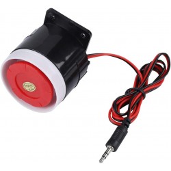 Siren DC 12V Mini Red Wired Horn – 120dB Home Security Alarm Siren DC 12V Mini Red Wired Horn – 120dB Home Security Alarm