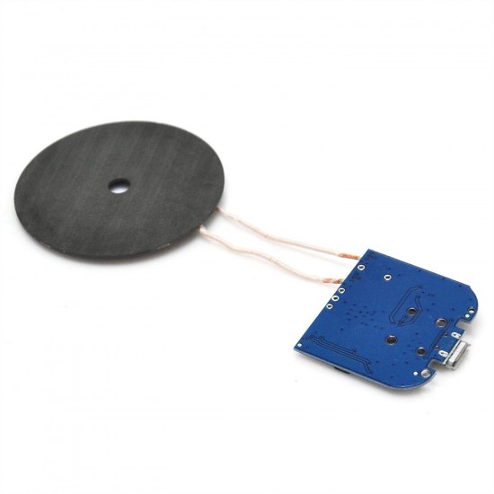 Wireless Charging Transmitter Module with Coil 5V DC Qi Standard Micro USB Input Wireless Charging Transmitter Module with Coil 5V DC Qi Standard Micro USB Input