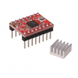 A4988 Stepper Motor Driver with Heat Sink A4988 Stepper Motor Driver with Heat Sink