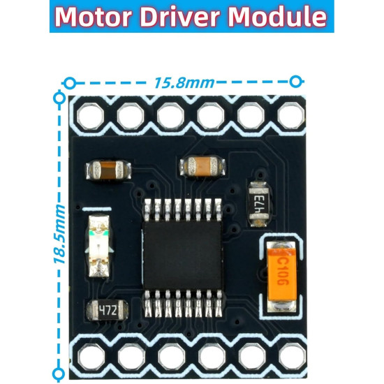 DRV8833 1.5A Dual H‑Bridge DC Gear Motor Driver Controller Board Module
