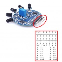 Flame Sensor 5-Channel Infrared Receiver Ignition Source Detection Module Flame Sensor 5-Channel Infrared Receiver Ignition Source Detection Module