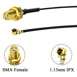 IPX to SMA Female RF Cable - 15cm IPX to SMA Female RF Cable - 15cm