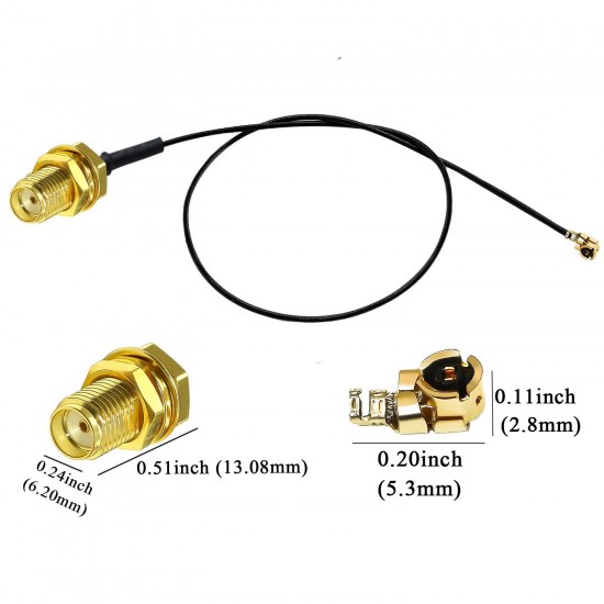 IPX to SMA Female RF Cable - 15cm IPX to SMA Female RF Cable - 15cm