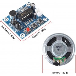 ISD1820 Voice Recording Module with Mic and Loudspeaker ISD1820 Voice Recording Module with Mic and Loudspeaker