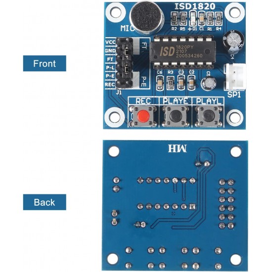 ISD1820 Voice Recording Module with Mic and Loudspeaker ISD1820 Voice Recording Module with Mic and Loudspeaker
