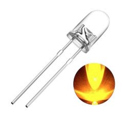 LED Yellow Color Clear 5mm