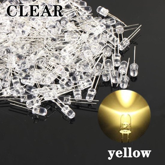 LED Yellow Color Clear 5mm