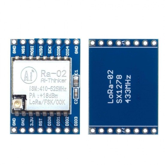 433MHz SX1278 LoRa Module 10KM Ra-02 Wireless Spread Spectrum Transmission Board 433MHz SX1278 LoRa Module 10KM Ra-02 Wireless Spread Spectrum Transmission Board